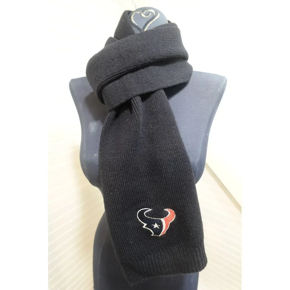 NFL Houston Texans navy blue logo scarf UNISEX‎ 68x9 inches knitted